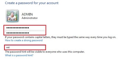 Gõ mật khẩu vào