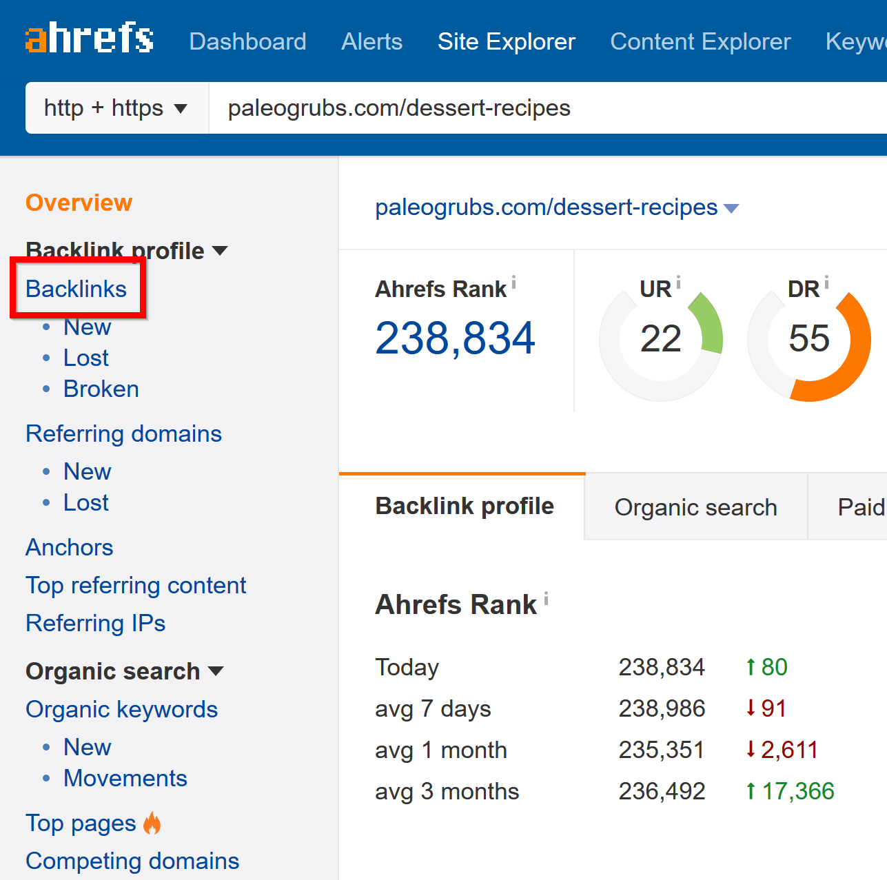 tìm backlink của bài viết đứng đầu