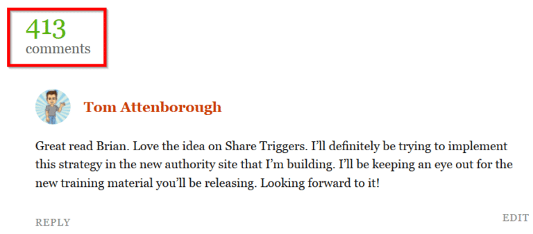 số lượng bình luận