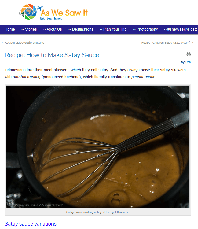 Ví dụ về một trang cung cấp nội dung sâu sắc