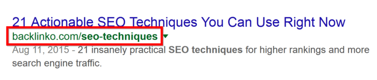 Ví dụ về URL bài viết ngắn gọn