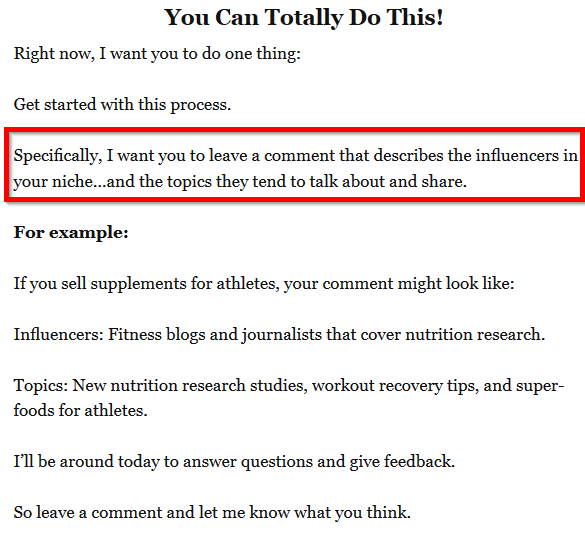 lời kêu gọi hành động được tùy biến cao