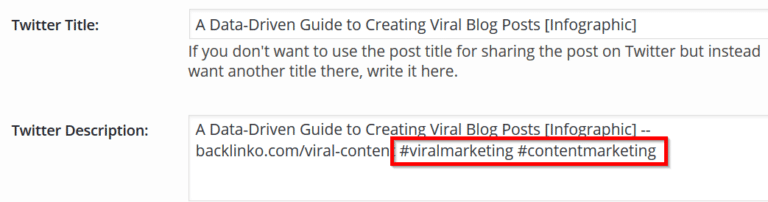 thêm mô tả hastag