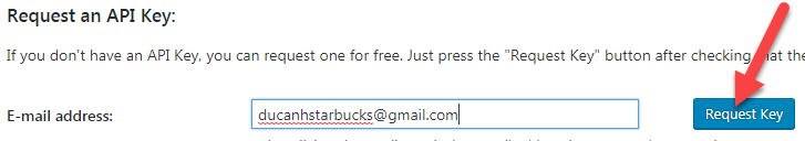 nhận API key từ ShortPixel