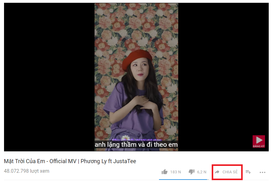 mặt trời của em - youtube