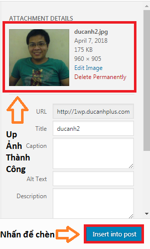 up ảnh thành công