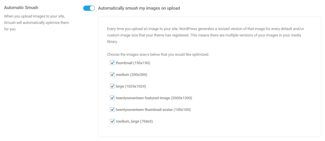 tự động nén các ảnh up lên