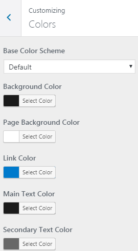 tùy chọn color - màu sắc