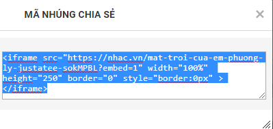copy mã nhúng nhac.vn
