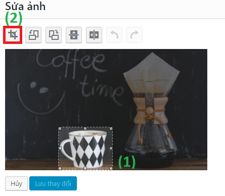 thao tác cắt ảnh