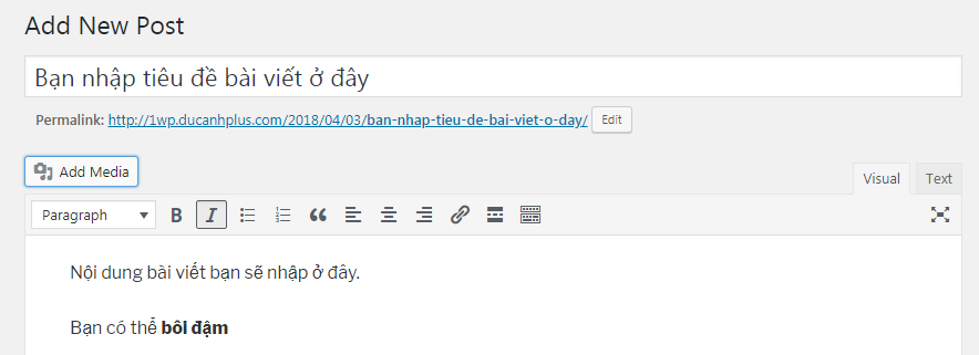 thêm ảnh vào bài viết