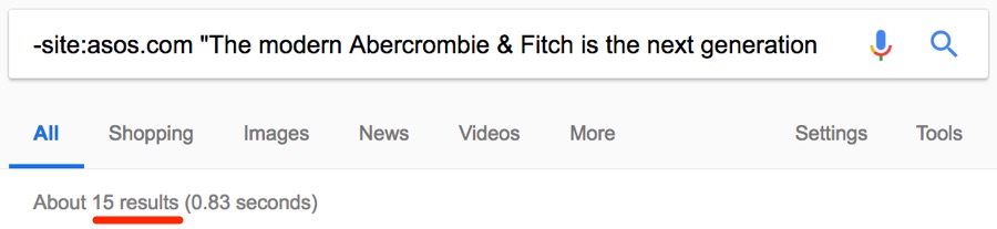 kiểm tra xem nó có phải là đoạn mô tả độc đáo của riêng trang thương mại điện tử hay không