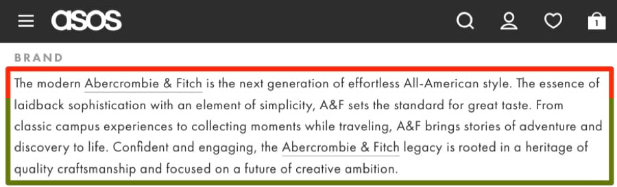 mô tả thương hiệu về quần Jean