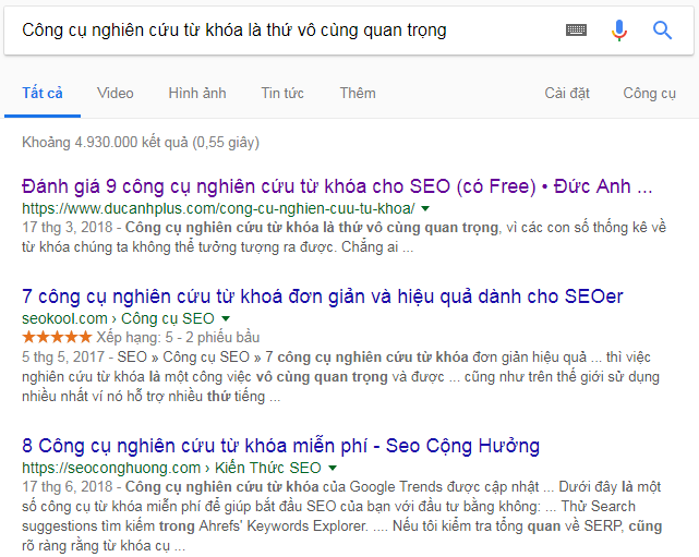 không có dấu nháy kép