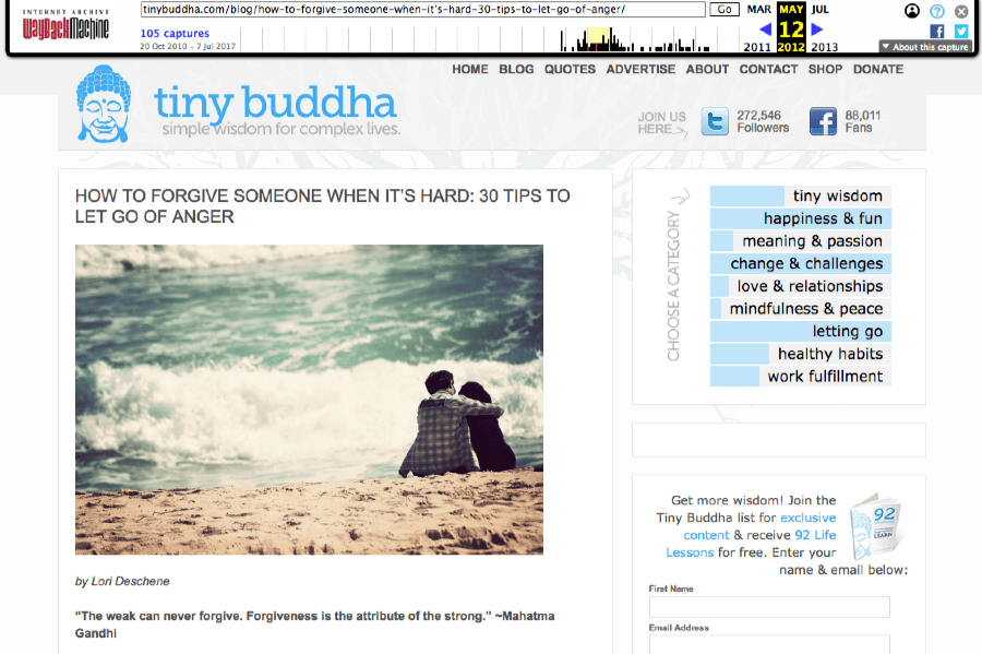 dùng wayback machine để biết được liên kết bị gãy có nội dung là gì