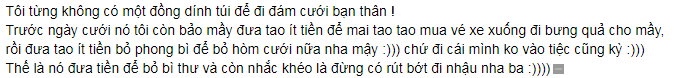 cưới bạn thân không có tiền