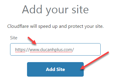 nhập trang web của bạn vào