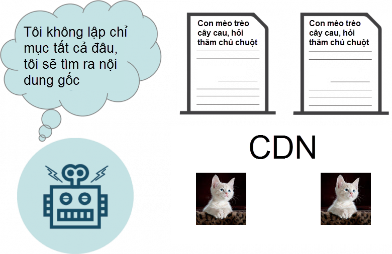 trùng lặp nội dung trong CDN
