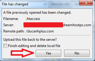 up ngược htaccess lên host