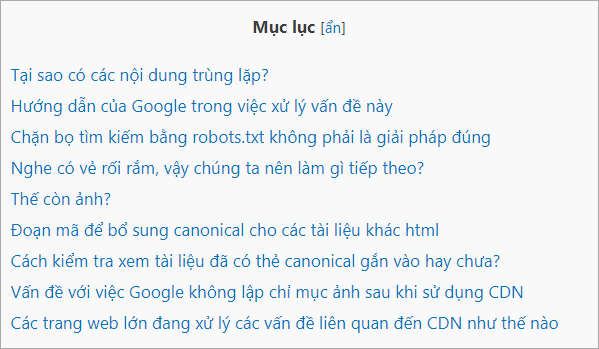 mục lục