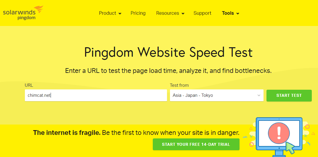 Pingdom tăng tốc website