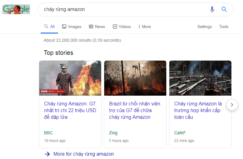 từ khóa cháy rừng amazon kích hoạt hộp câu chuyện hàng đầu