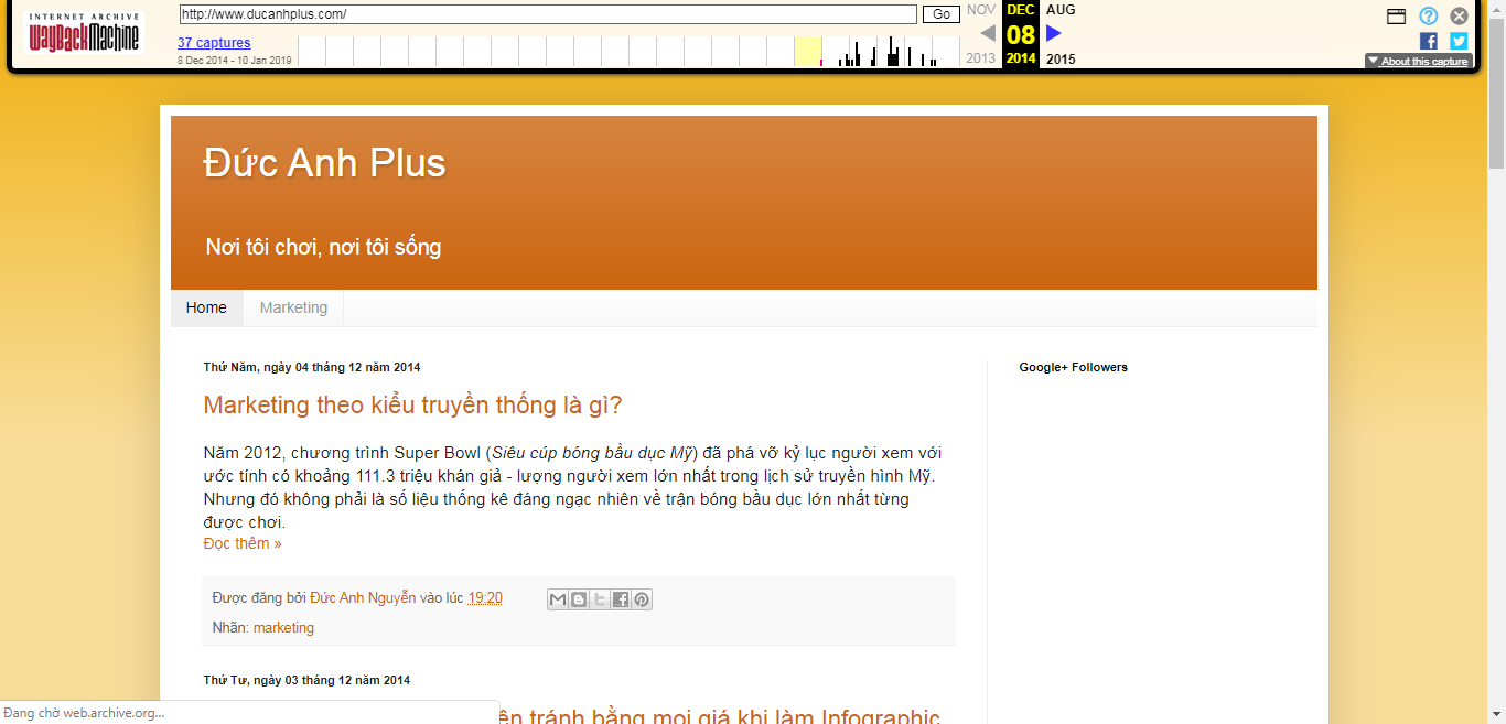 kiểm tra giao diện cũ của website Kiến càng