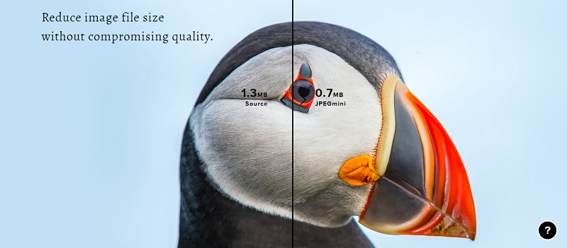 công cụ JPEGmini giúp giảm dung lượng ảnh