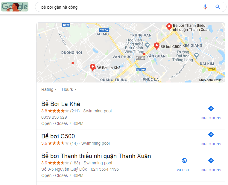 tìm kiếm địa phương