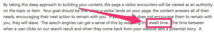 dwell time được đề cập lần đầu