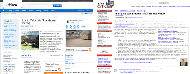 trang eHow và EzineArticles