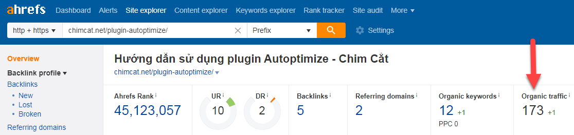 lưu lượng truy cập hàng tháng