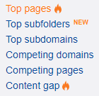 top pages