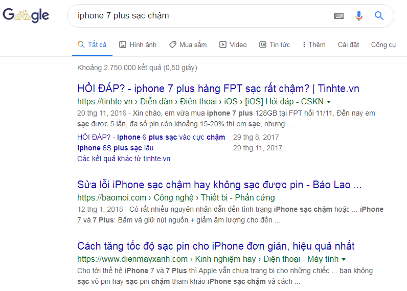 truy vấn không thương mại