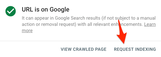 yêu cầu lập chỉ mục