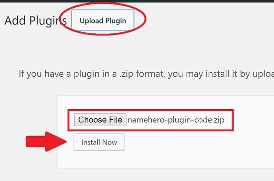 chọn file và cài đặt