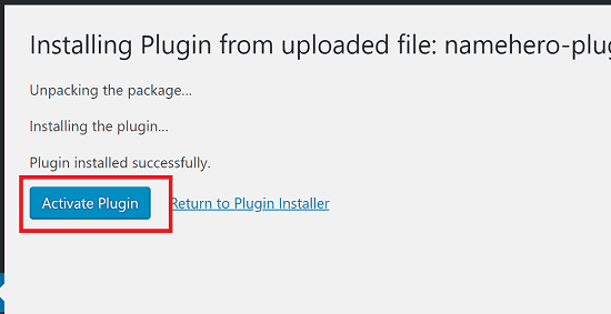 kích hoạt plugin