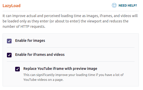 WP-Rocket tăng tốc tải video YouTube