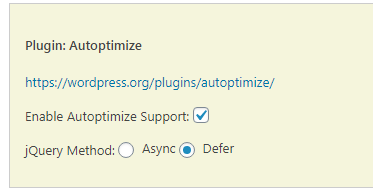 phối hợp với Autoptimize