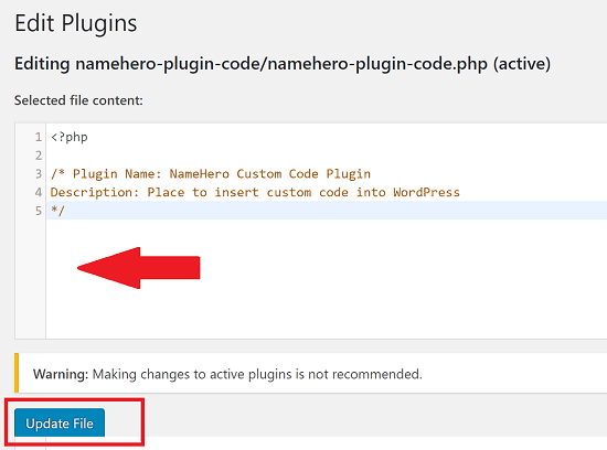 thêm mã vào đây