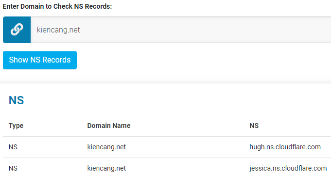 kiểm tra DNS server