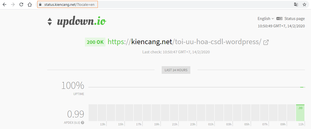 đã gắn thành công tên miền tùy chỉnh