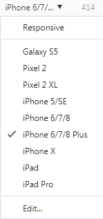 chọn thiết bị muốn kiểm tra