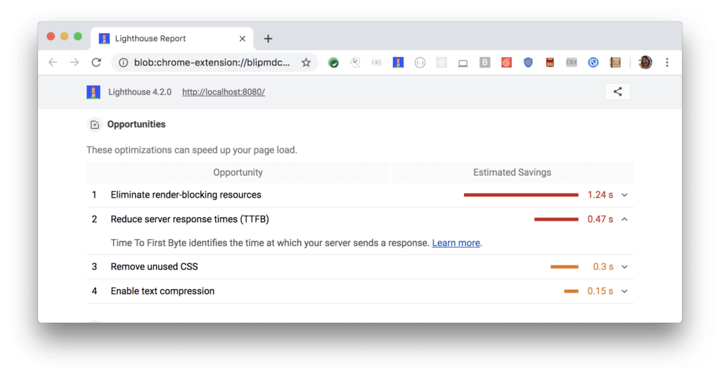 Tab cơ hội của Lighthouse