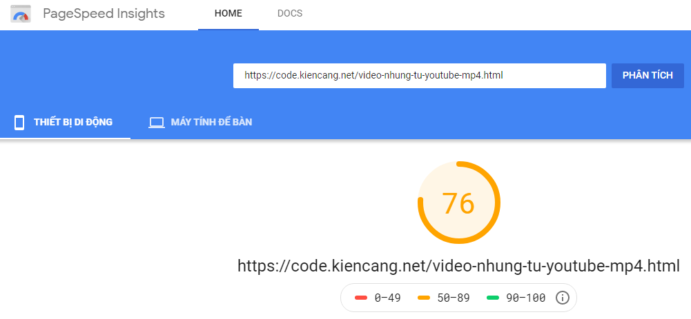 video nhúng từ YouTube
