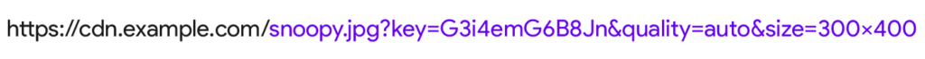 Một ví dụ về URL CDN cho ảnh