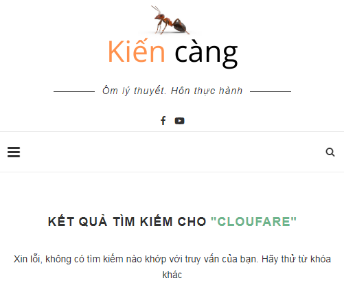 kết quả của công cụ tìm kiếm mặc định