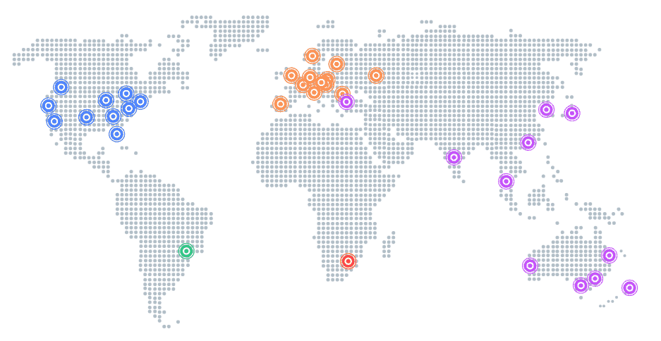 Vị trí máy chủ của BunnyCDN