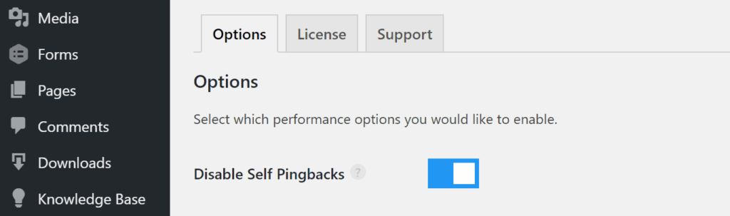 Vô hiệu hóa việc tự pingbacks