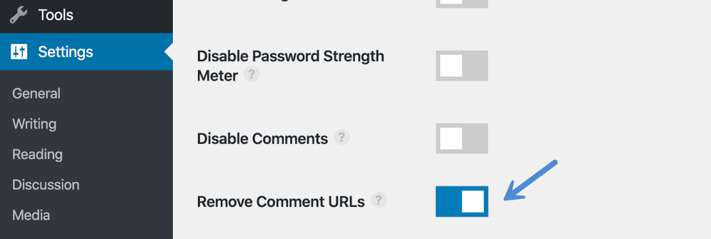Loại bỏ URL bình luận trong WordPress